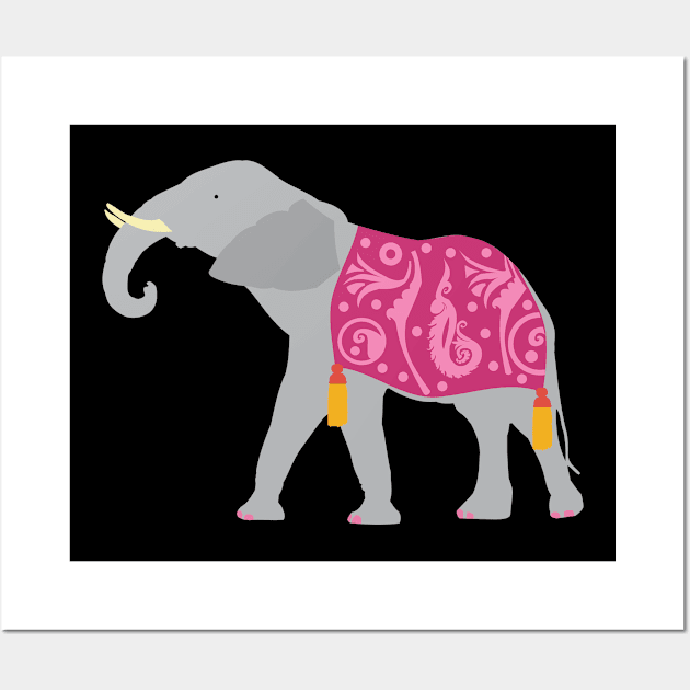 Elegant Elephant Wall Art by evisionarts